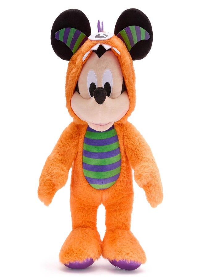 Disney Store Official Mickey Mouse Halloween Plush - Disney Halloween Stuffed Animal with Embroidered Features, Detailed Plush Sculpting, Furry Monster Costume, Felt Teeth, Scales and Cyclops Eye - Image 1