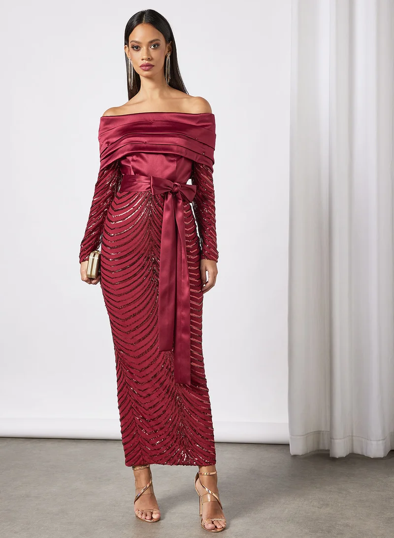 ZUYE Off Shoulder Bodycon Dress
