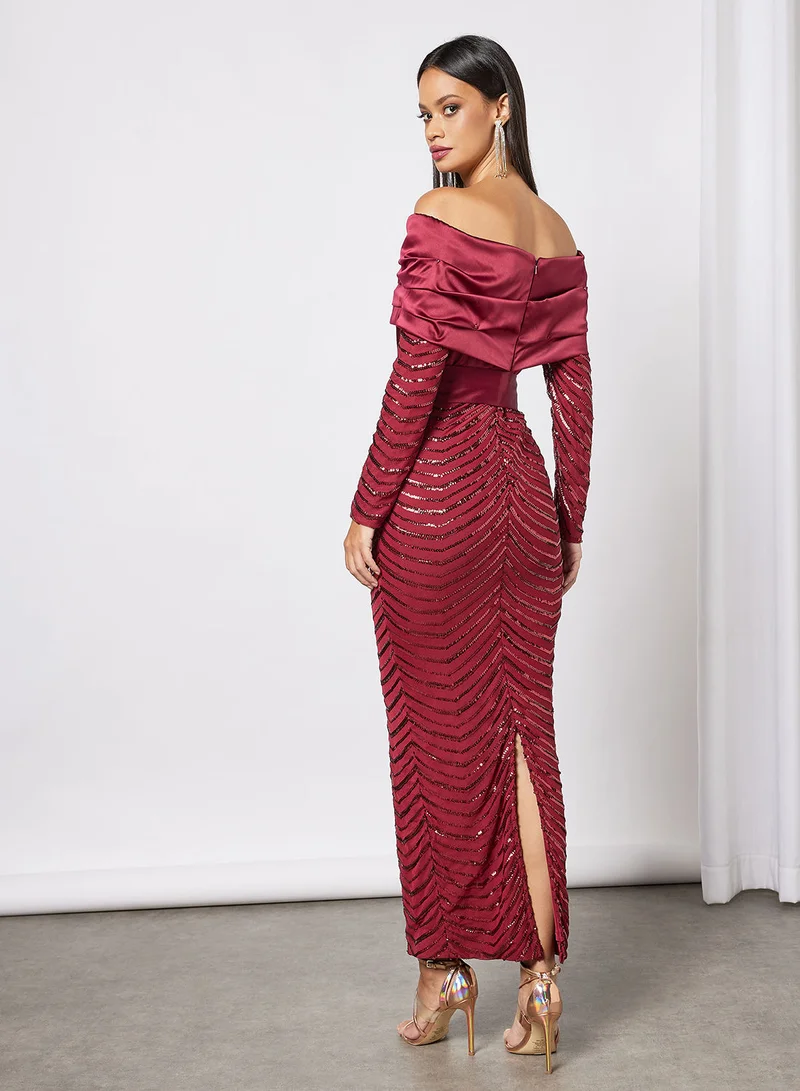ZUYE Off Shoulder Bodycon Dress