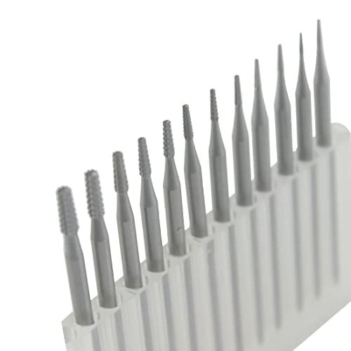 Luo ke 12 Pcs Jewerly Burr Sets 332 Shank Cone Tapered Cross Cut Burs Jewelry Engraving Bits Lapidary Carving Tools 006023 - Image 1
