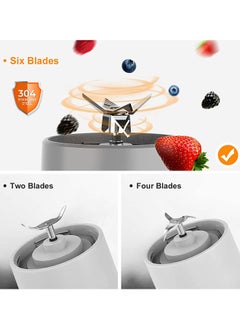 Cuken Portable Blender, 500ml Cup for Travel, Mini Personal Size Mixer for Shakes, Smoothie and Fruit Juice, Grey  - Image 5