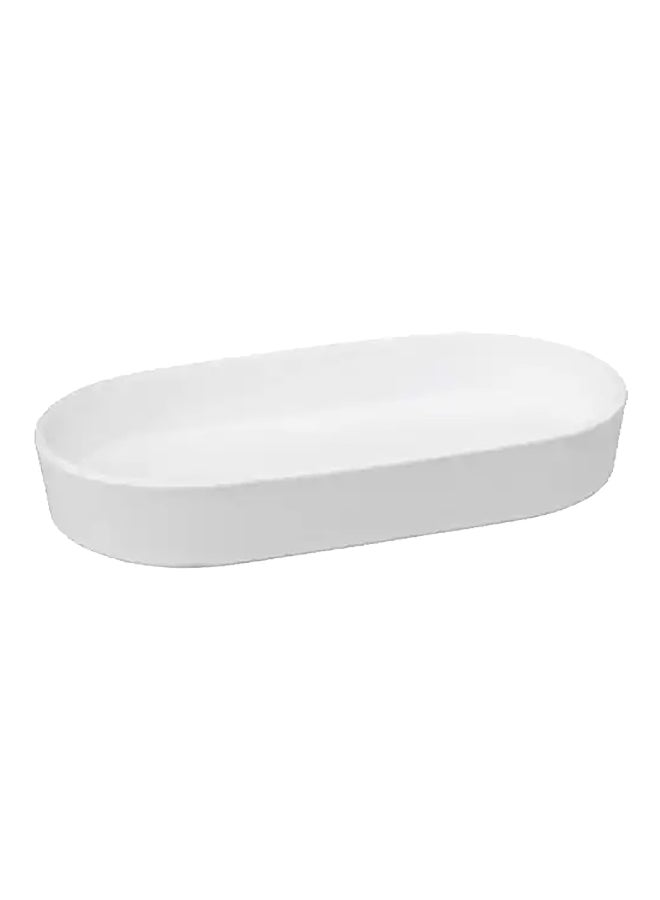 Five Simply Smart Sturdy High Quality Ceramics Soap Dish White 2.5 x 9.5 x 12 cm 174881I