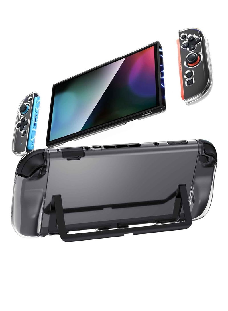 Aookay [1+1] Clear Dockable Case for Nintendo Switch 2 2025 with 1 Pack Screen Protector, Protective PC Shell Case, Slim Design Transparent Controller Cover with Removable Joycon Split Design Compatible with Nintendo Switch 2 7.9'' (PC Crystal  Clear) - Image 2