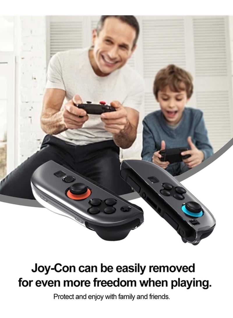 Aookay [1+1] Clear Dockable Case for Nintendo Switch 2 2025 with 1 Pack Screen Protector, Protective PC Shell Case, Slim Design Transparent Controller Cover with Removable Joycon Split Design Compatible with Nintendo Switch 2 7.9'' (PC Crystal  Clear) - Image 4