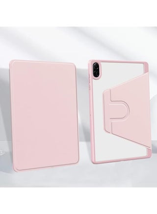 Clear Back Case Compatible with Honor Pad X8a 11-inch 2024  360 Degree Swivel Stand Flip Smart Cover Auto Sleep/Wake Case For Honor Pad X8a Tablet (Pink) - view 5