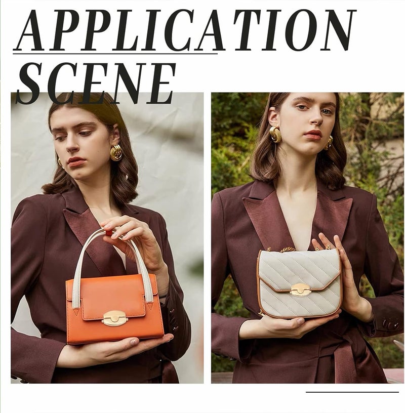 كلاراكو مجموعة من 4 مشابك قفل طي من كلاركو، مقاس 1.6 بوصة، مشابك قفل إبهام للمحفظة، قفل لسان البطة، حقيبة يد، قفل ضغط للمحفظة، ملحقات للمحافظ والحقائب والجلود والحرف اليدوية - Image 4