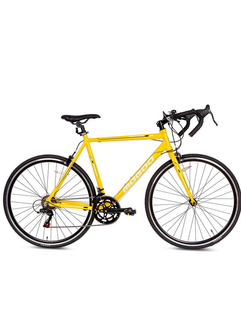 MOGOO - Rapid Road Bike 700c - Yellow, 56cm Frame - Image 1