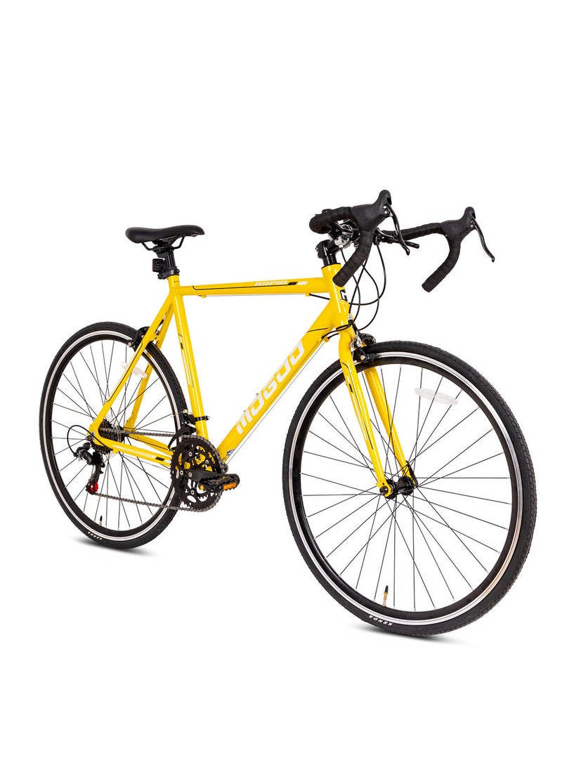 MOGOO - Rapid Road Bike 700c - Yellow, 56cm Frame - Image 1
