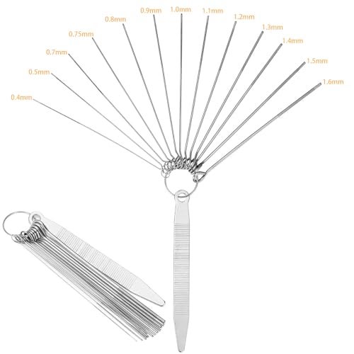 Blisstime 2 Sets (4pcs) 6 String Acoustic Guitar Bone Bridge Saddle and Nut, Made of Real Bone with 9 Pcs Sand Paper, Stainless Steel Needle Files of 13 Sizes - Image 3
