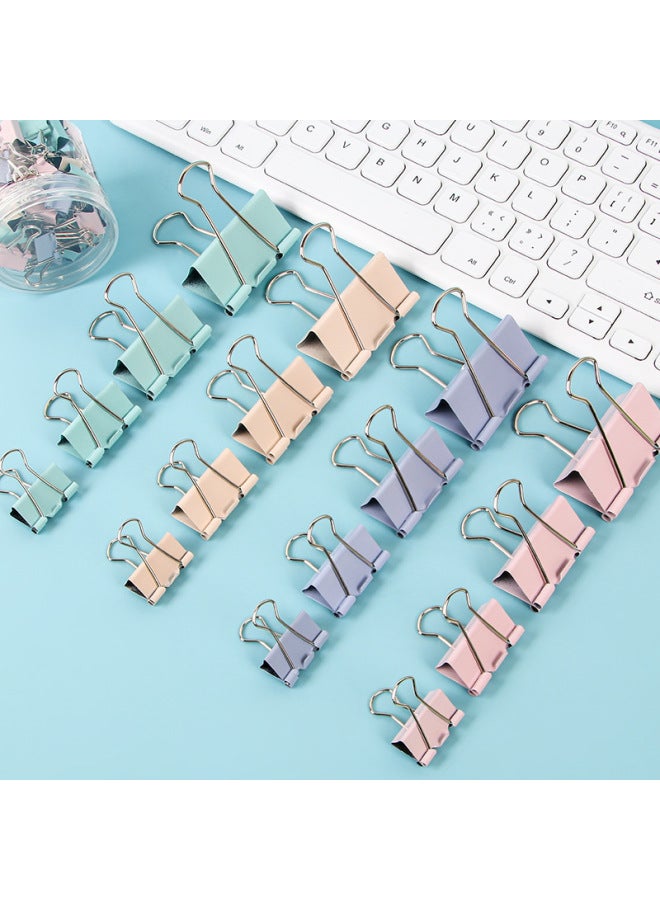 HELPS Morandi Color Long Tail Clip Metal Bill Data Clip Stationery Test Paper Iron Clip Dovetail Clip Office Can Be Customized - Image 3