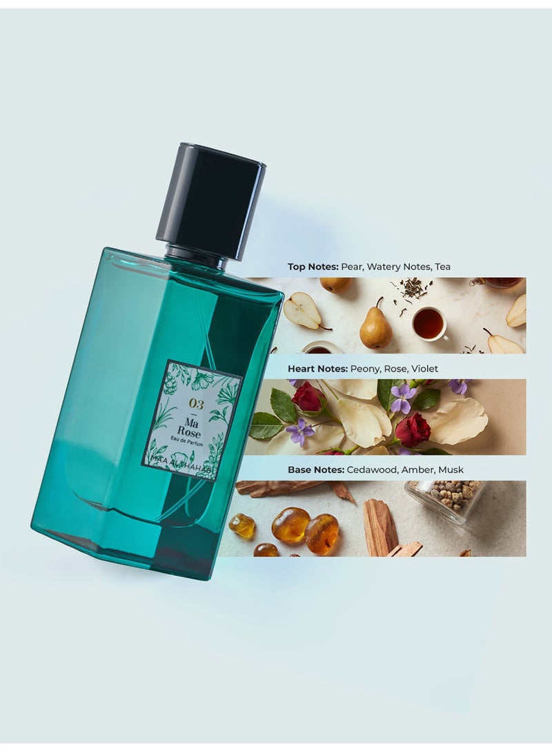 ماء الذهب ماء  الذهب | ما روز أو دو بارفان | عطر زهري ثابت يدوم طويلاً وبرائحة أنيقة | 75 مل | للنساء اللواتي يجسدن الرقي والرومانسية - Image 4