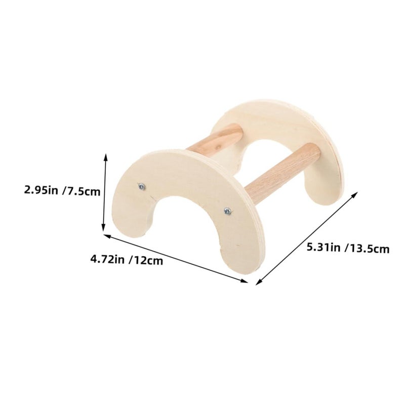 2pcs Wood Bird Perch Stand for Chickens Parrots Space Saving Easy to Versatile Indoor Accessories - Image 3