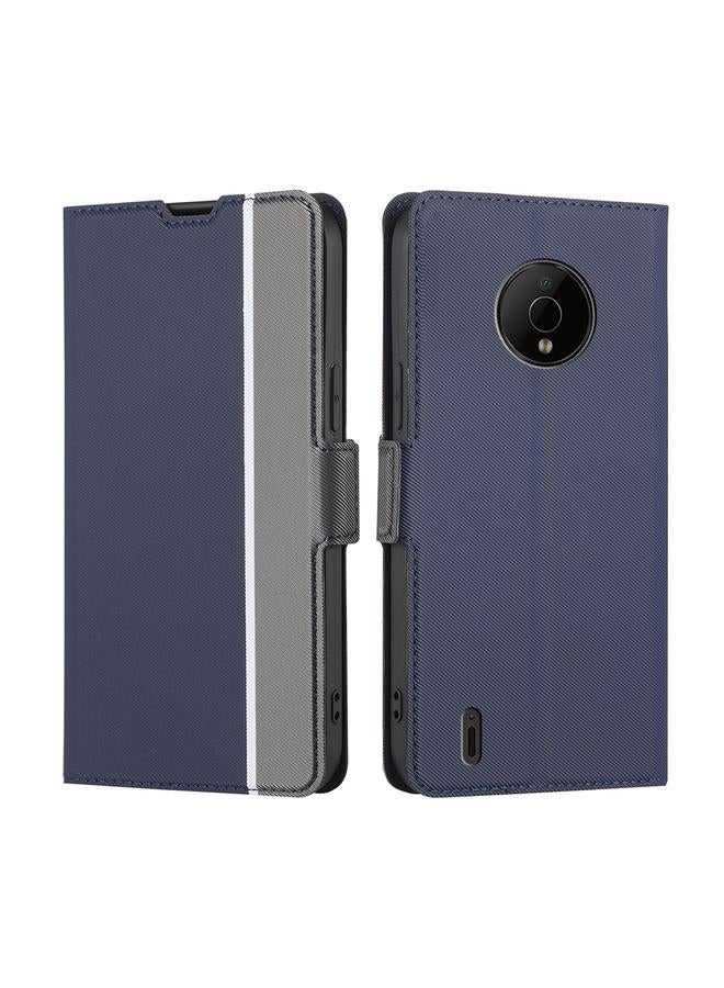 S-TOP Case For Nokia C200 Twill Texture Side Button Leather Phone Case - Image 1