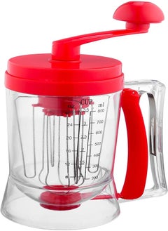 Hand-Cranked Batter Dispenser Plastic Manual Pancake Batter Dispenser Cupcake Baking Cake Dough Dispenser