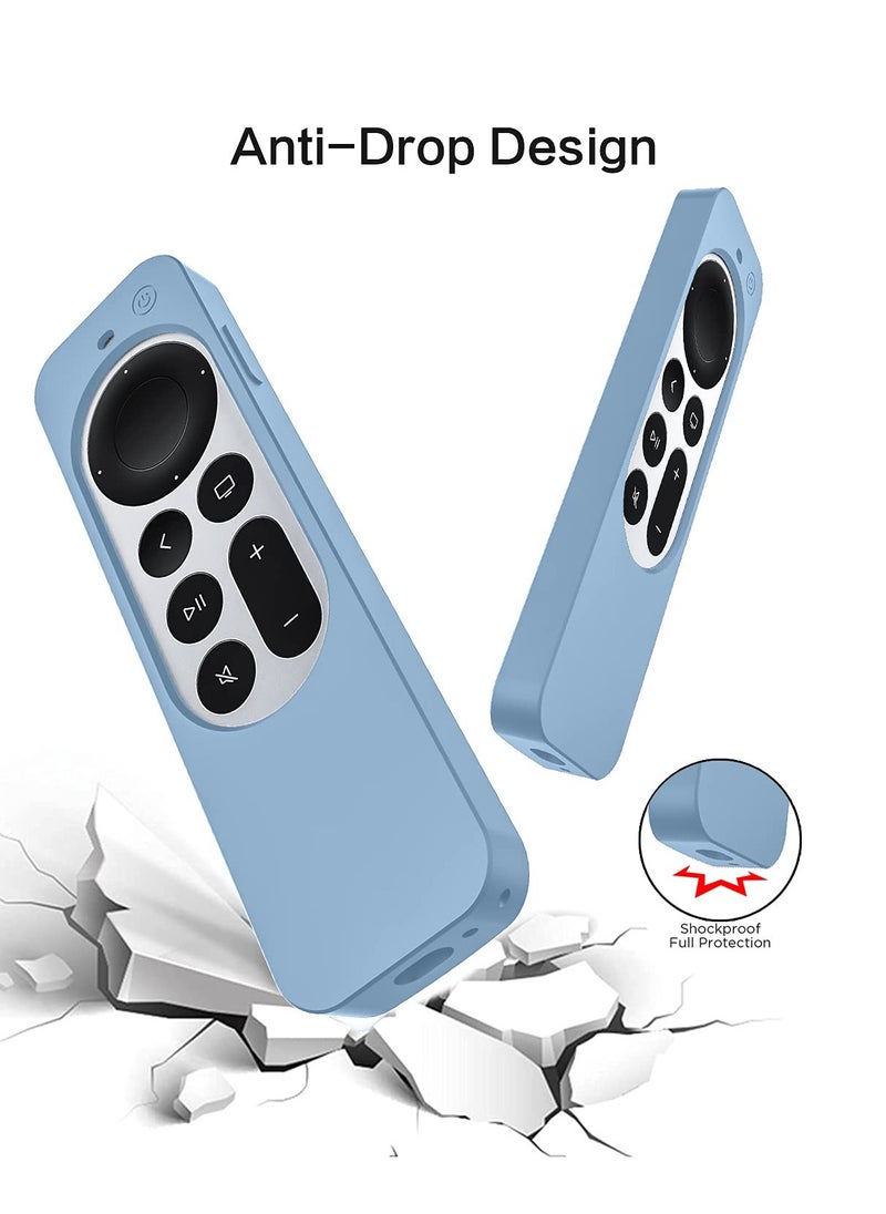 O Ozone Silicone Case for Apple TV 4K Siri Remote 2021 Cover, Anti Slip Protective Case for Apple TV 4K 6 Generation 2021 Remote Control, Apple 4K Siri Remote 2nd Gen Cover (Black)  - Image 4