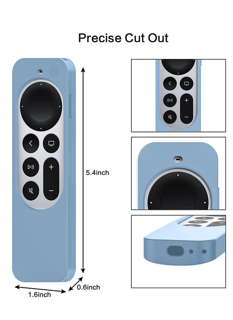 O Ozone Silicone Case for Apple TV 4K Siri Remote 2021 Cover, Anti Slip Protective Case for Apple TV 4K 6 Generation 2021 Remote Control, Apple 4K Siri Remote 2nd Gen Cover (Black)  - Image 3