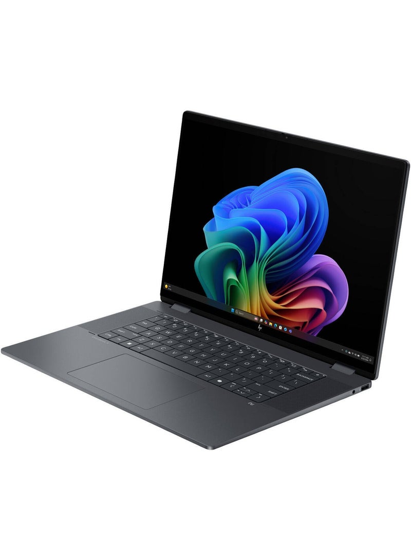 HP 16-as0043dx أومني بوك إكس فليب 2 في 1 لابتوب الجيل التالي AI، شاشة تعمل باللمس OLED 3K بحجم 16"، معالج إنتل كور ألترا 9 288V، 32 جيجابايت RAM، 2 تيرابايت SSD، بطاقة رسومات إنتل آرك 140V (8 جيجابايت)، لوحة مفاتيح إنجليزية، ويندوز 11 BZ0N2UA - Image 3