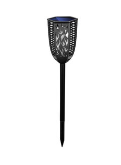 NIBEMINENT Solar Flickering Outdoor Lawn Lamp Black 32.2 x 11 11.2cm  - Image 1