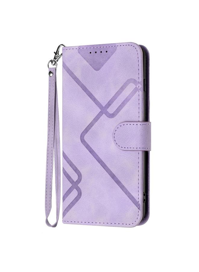 S-TOP Case For Huawei nova 8 SE Line Pattern Skin Feel Leather Phone Case - Image 2