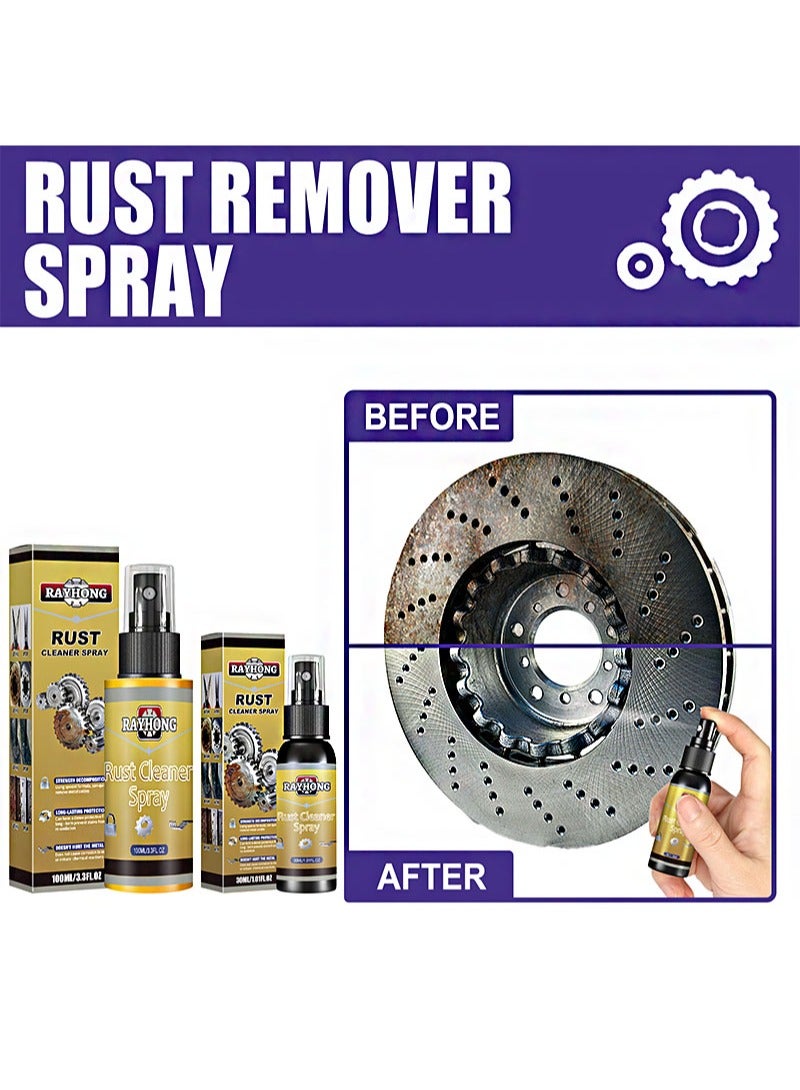 RAYHONG Rust Cleaner Spray Stainout Boat Rust Remover, Stain out Boat Rust Remover, Multipurpose Rust Remover Spray for Metal, Rust Remover Inhibitor Derusting Spray Car Maintenance Cleaning Tool - Image 3
