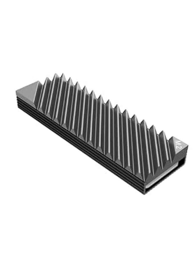 Aluminum SSD Heatsink Grey Cooler Heat Pad Efficient Heat Dissipation for Desktop Laptop - Image 1