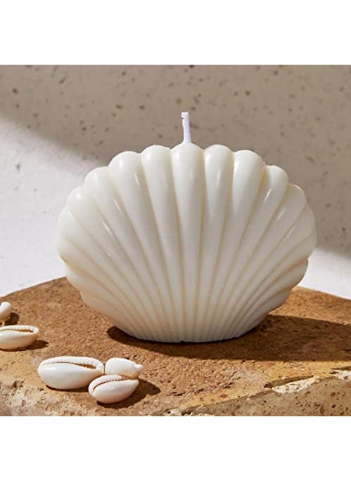 Polaris Fox POLARIS FOX Shell Shape Candle White in Color 300GRAM Floral Fragrance  - Image 3