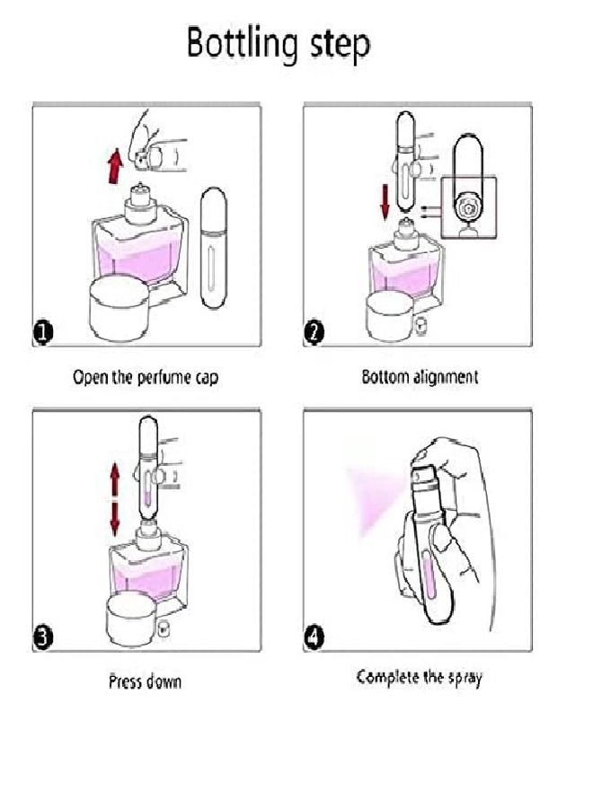 زجاجة رذاذ عطر صغيرة محمولة قابلة لإعادة الملء 5 ملي ازرق - Image 2