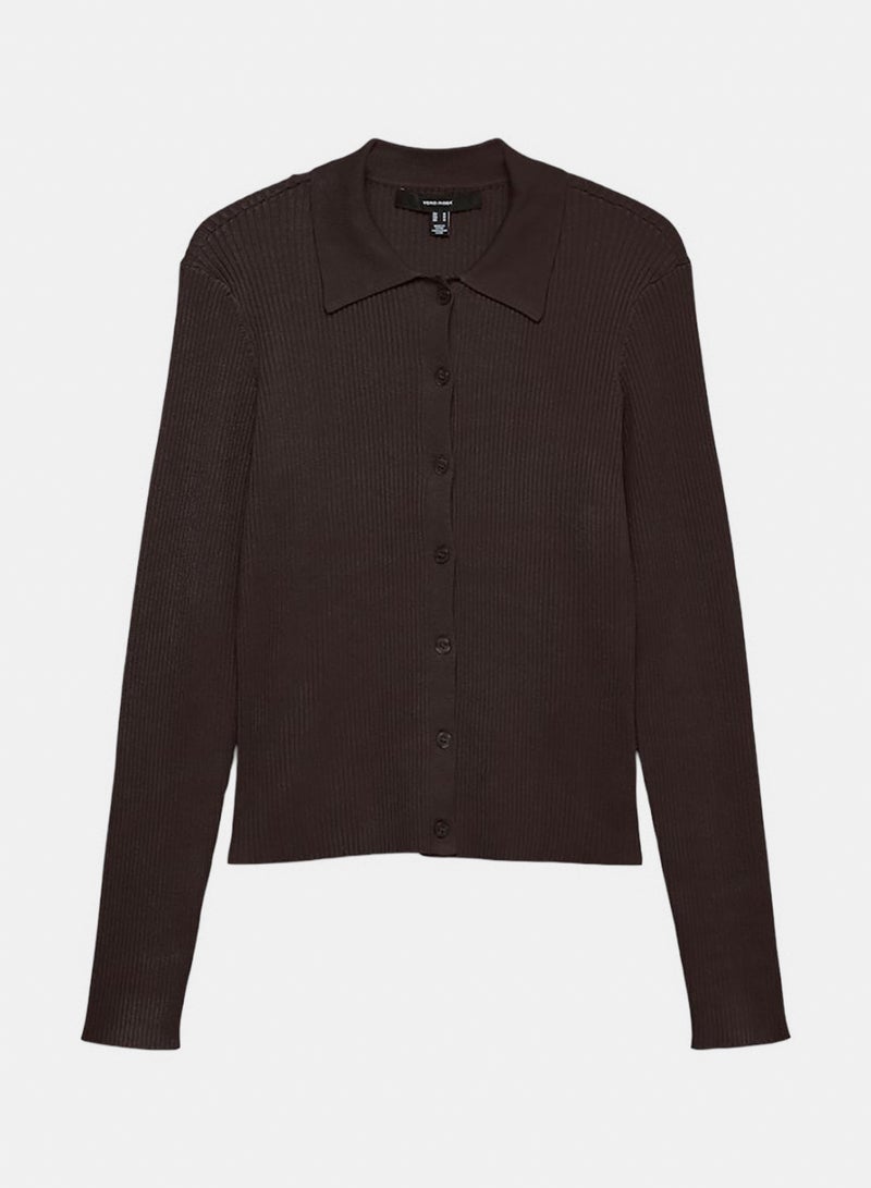 VERO MODA Vmvadin Ls Poloneck Cardigan - Image 1