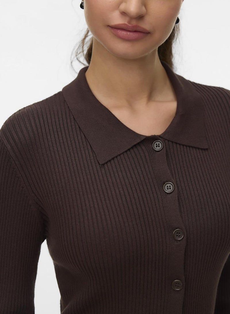 VERO MODA Vmvadin Ls Poloneck Cardigan - Image 4