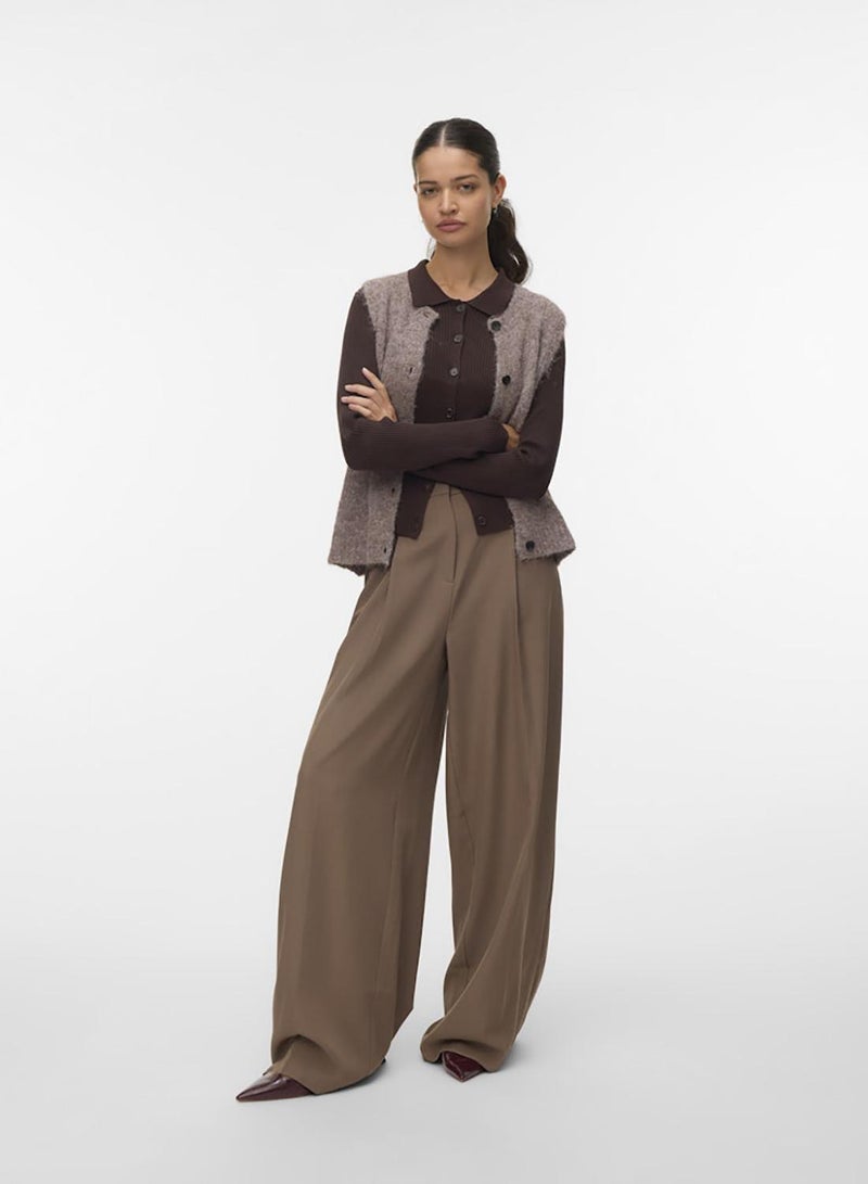 VERO MODA Vmvadin Ls Poloneck Cardigan - Image 2