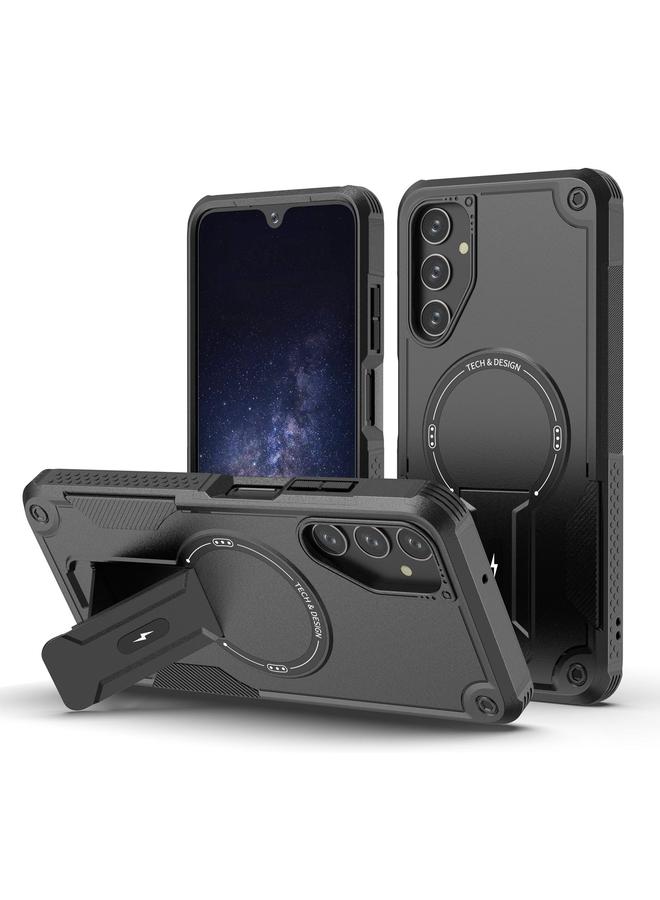 اس-توب جراب لهاتف Samsung Galaxy A15 4G / 5G Armor MagSafe Holder PC Hybrid TPU - Image 1