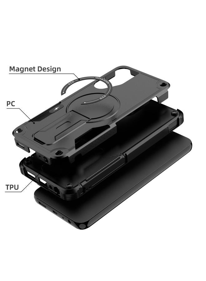 اس-توب جراب لهاتف Samsung Galaxy A15 4G / 5G Armor MagSafe Holder PC Hybrid TPU - Image 2
