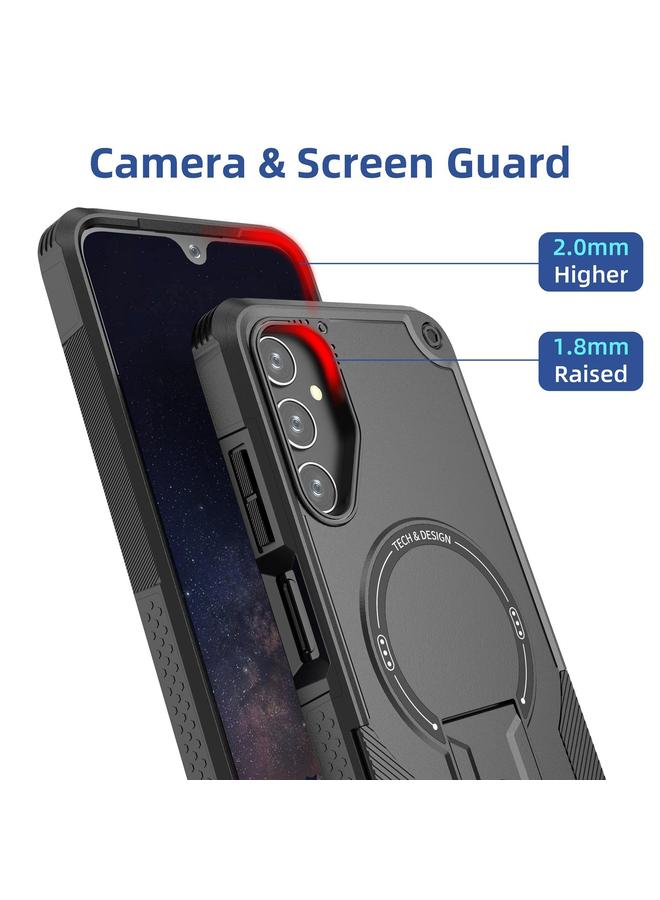اس-توب جراب لهاتف Samsung Galaxy A15 4G / 5G Armor MagSafe Holder PC Hybrid TPU - Image 4