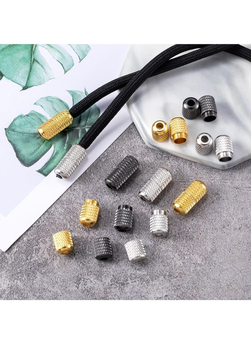 24pcs No-Tie Shoelace Buckles with Metal Caps, Elastic Locks & Tips for Adults.