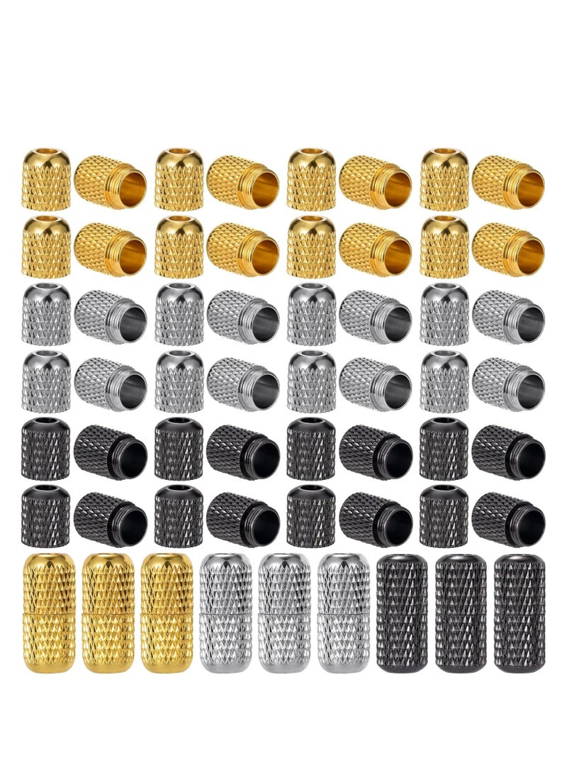 24pcs No-Tie Shoelace Buckles with Metal Caps, Elastic Locks & Tips for Adults.