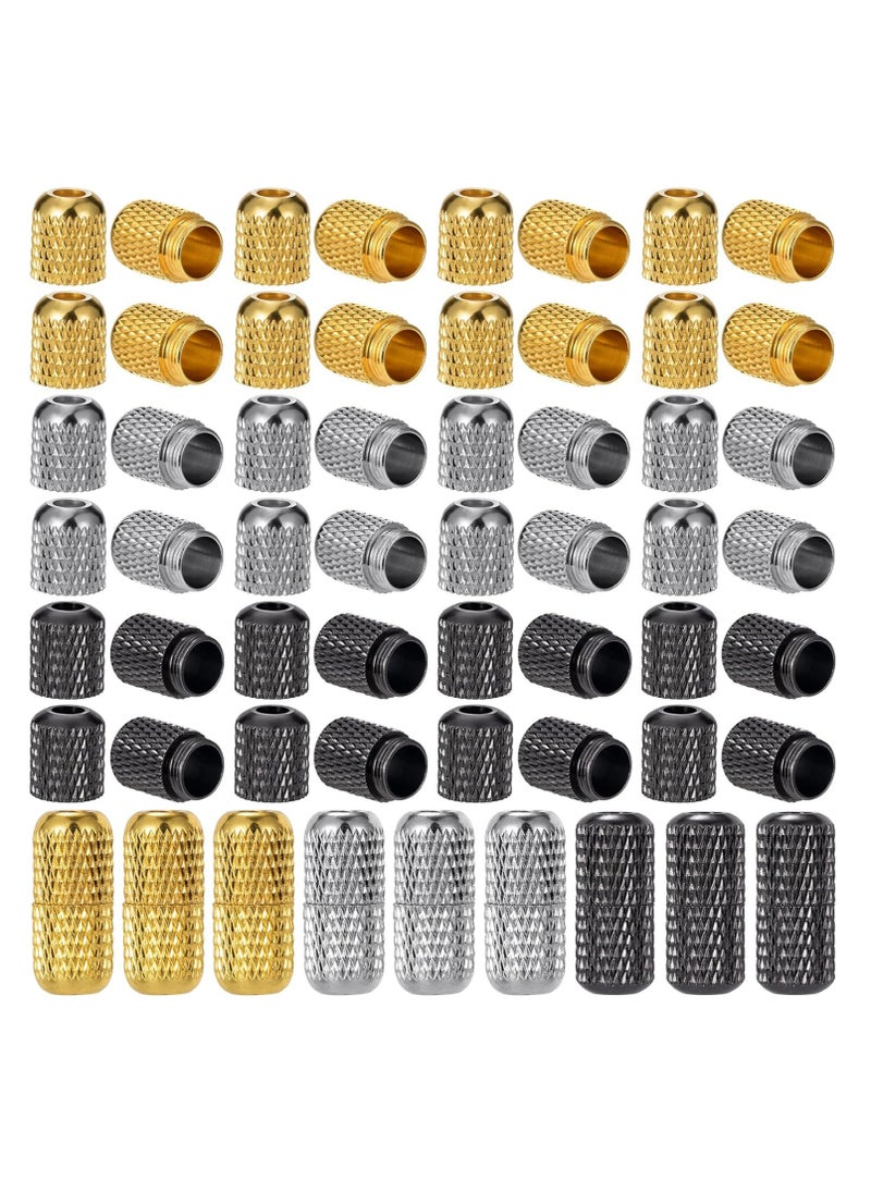 Oasisgalore - 24pcs No-Tie Shoelace Buckles with Metal Caps, Elastic Locks & Tips for Adults. - Image 1
