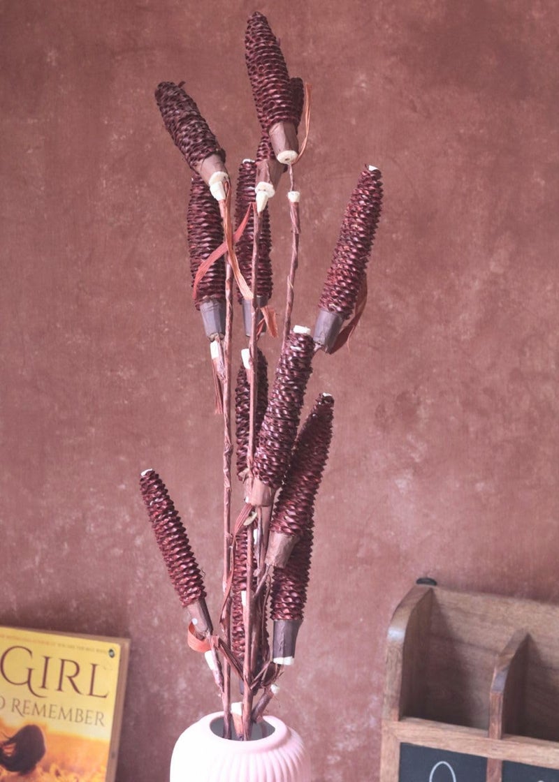 Weaving Homes Dried Brown Pine Chain Bunch Flower Bunches Dried Bunches Decor Bunches Dried Bouquet Flower Bouquet - Image 1