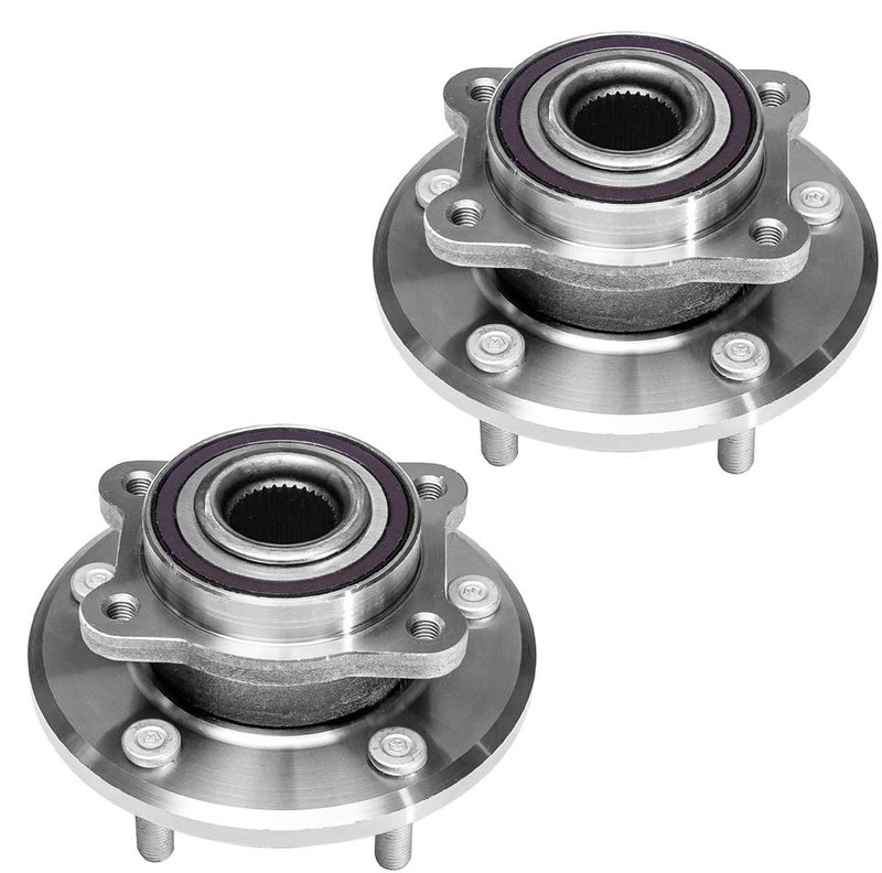 KEYOOG 2Pcs 513286 5 Lug Front Wheel Hub and Bearing Assembly Fit For 2009 2010 2011 2012 2013 2014 2015 2016 2017 2018 2019 2020 Dodge Journey