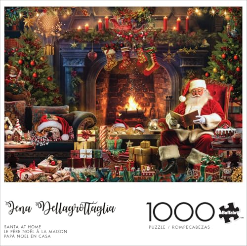 Buffalo Games Country Life Santa at Home 1000 Piece Christmas Jigsaw Puzzle Colorful Holiday Puzzles for Adults PrecisionCut Pieces Festive Artwork Relaxing Winter Fun - Image 5