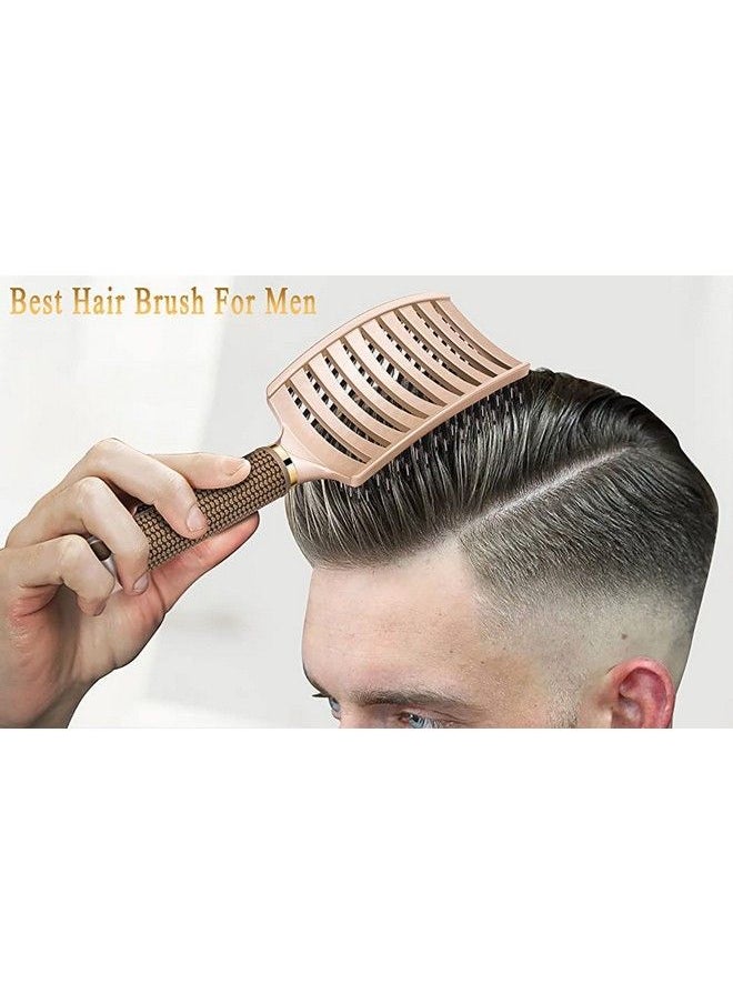 ReHair - Premium Pain Free Boar Hair Detangle Hair Brush (Gold) - Image 1