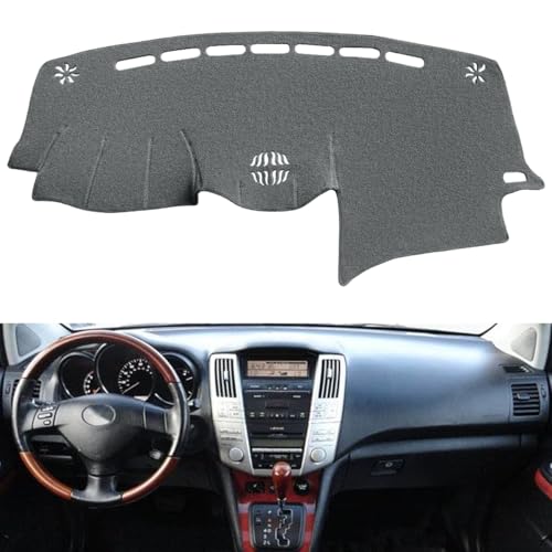 Fcovergurus Dash Cover Mat Custom Fit for 2004-2006 Lexus RX330,2007-2009 RX350, 2006-2008 RX400h, Dashboard Cover Pad Carpet Protector with Dash Speaker (Dark Gray) - Image 2