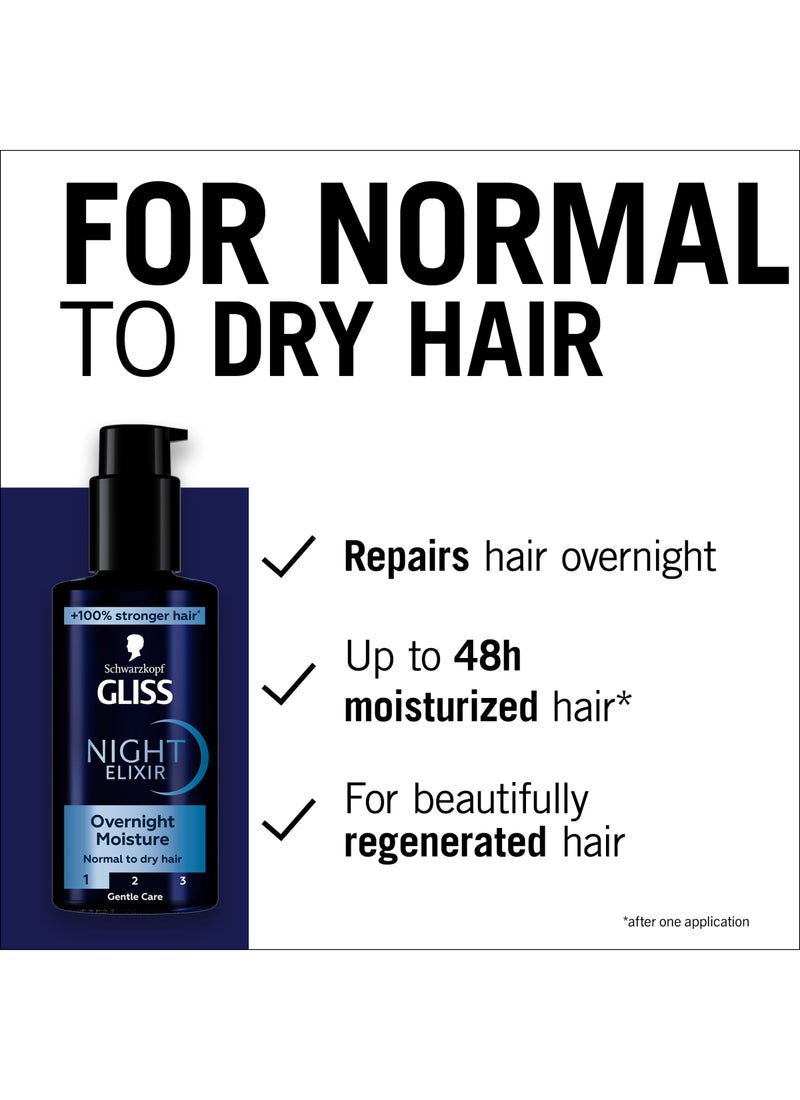 Gliss Night Elixir Overnight Moisture 100ml - Image 4