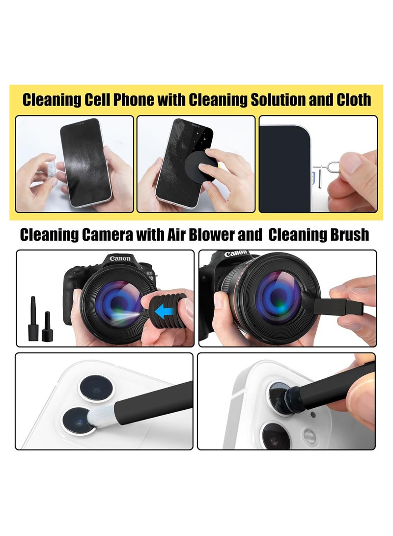 HOFEESEA 20 in 1 Laptop Phone Screen Cleaner Kit, Computer Keyboard Cleaning Kit, Electronic Cleaning Kit with Brush Spray for Airpods, Earbud, iPad, iPhone, Camera, Computer Cleaner  - Image 4