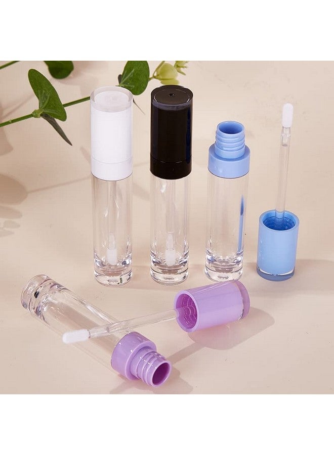 COSIDEA 26 Pcs Refillable Empty 8Ml Lip Gloss Tubes With Clear Wand Round White Lipgloss Containers Diy Cosmetic Packing Container Bulk Wholesale - Image 5