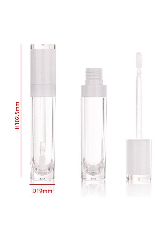 COSIDEA 26 Pcs Refillable Empty 8Ml Lip Gloss Tubes With Clear Wand Round White Lipgloss Containers Diy Cosmetic Packing Container Bulk Wholesale - Image 2