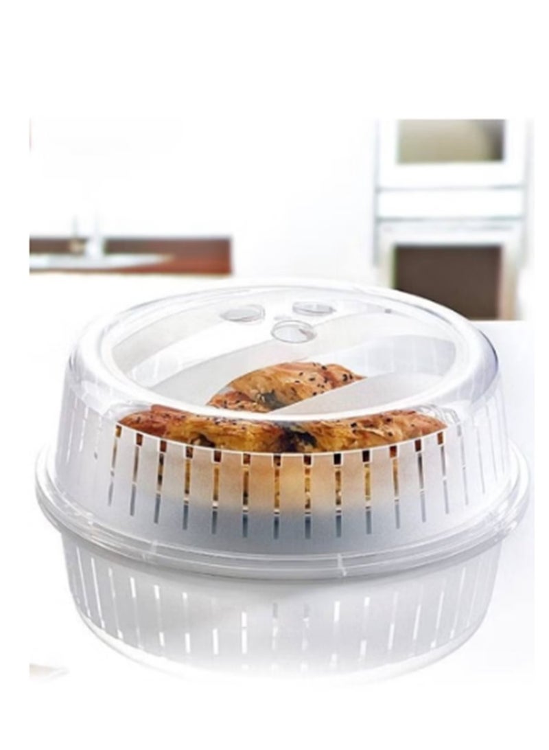دانيا غطاء ميكرويف شفاف بلاستيكي مقاس 23 سم - Image 4