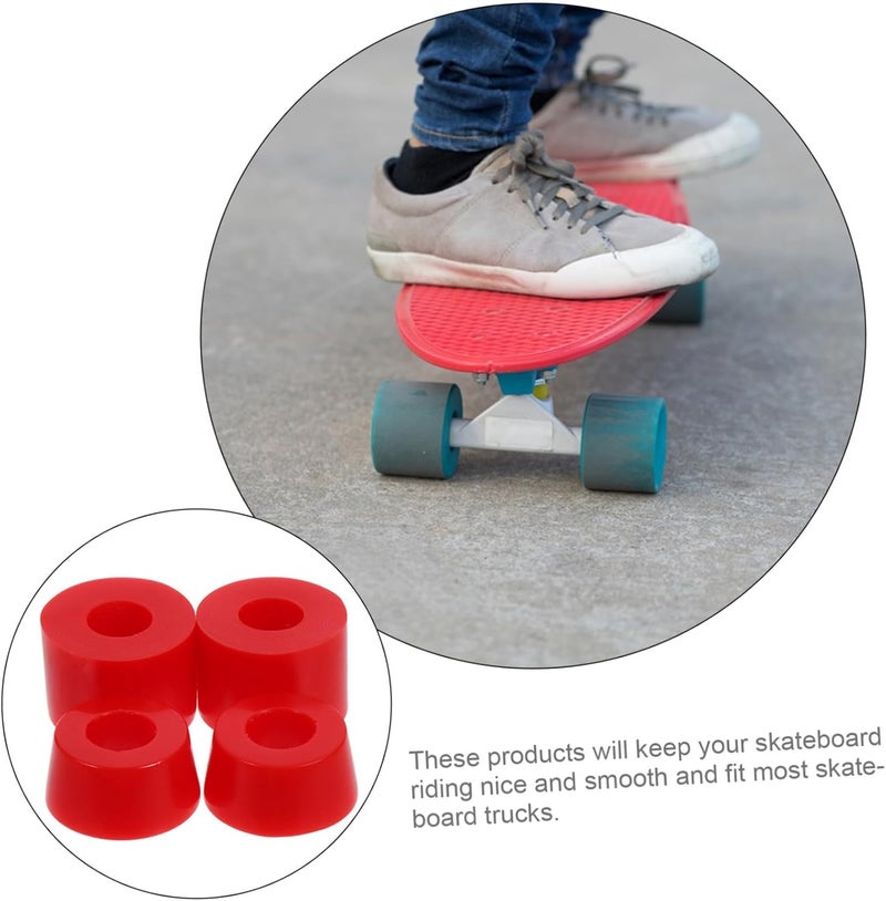 4pcs Shock Absorbing Skateboard Bushings Pivot Cups Durable Pu Cushion Pads for Compatible with Skateboard Trucks Easy Installation - Image 2