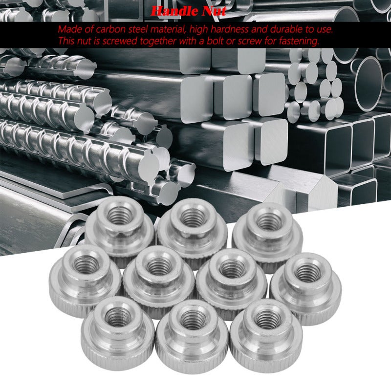 Carbon Steel Knurled Thumb Nut High Hardness Durable Fastening Hardware - 6 Thread Types for Machinery GB806 - Image 3