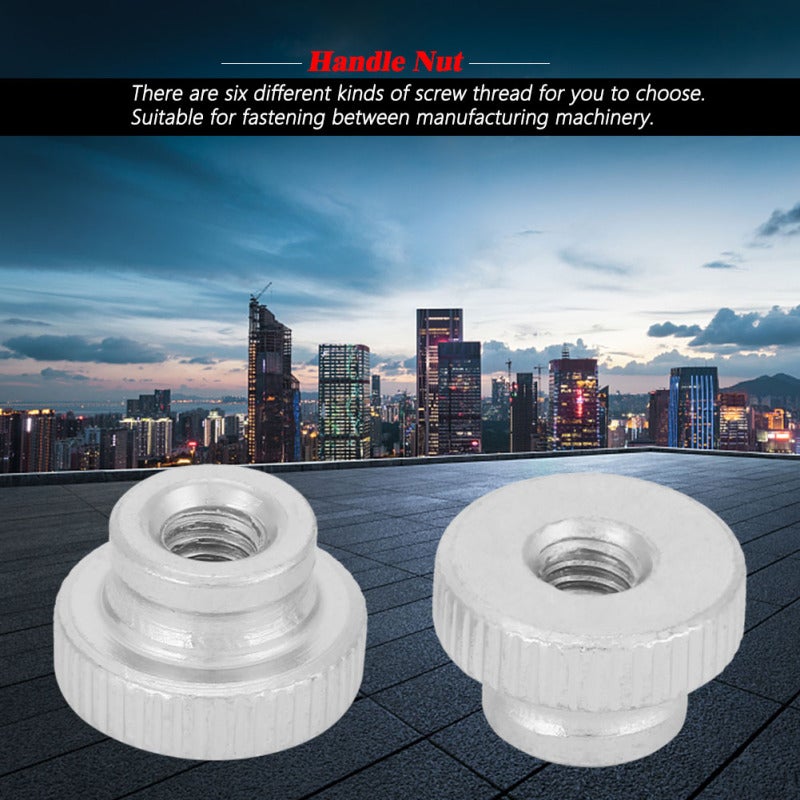 Carbon Steel Knurled Thumb Nut High Hardness Durable Fastening Hardware - 6 Thread Types for Machinery GB806 - Image 2