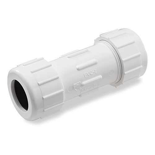 NDS CPC-1000 PVC Compression Coupling, Pipe Connection, Compression Fitting, IPS Coupling, 1-Inch IPS UC, White - Image 3